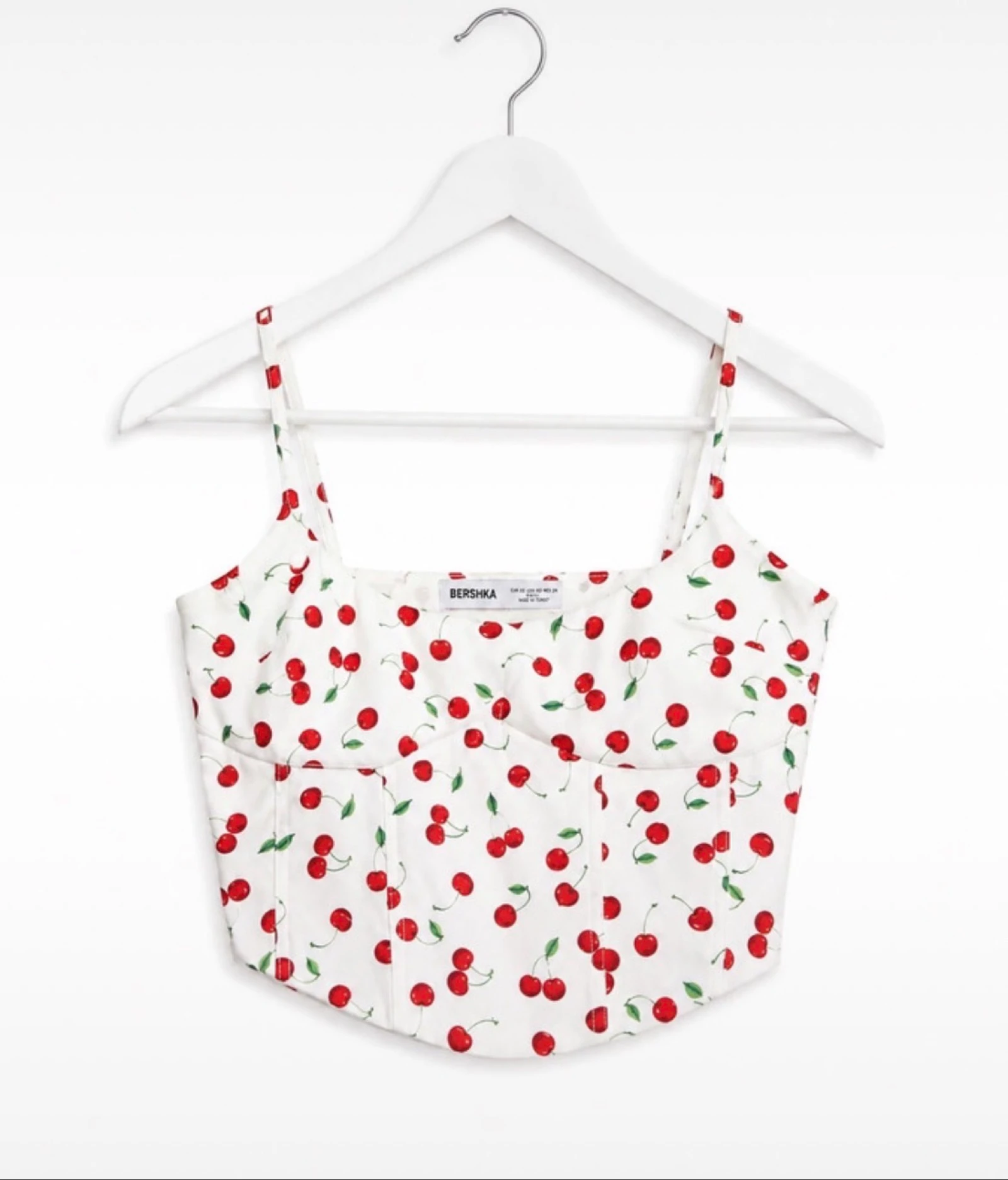 Bustier Bershka imprimé cerises